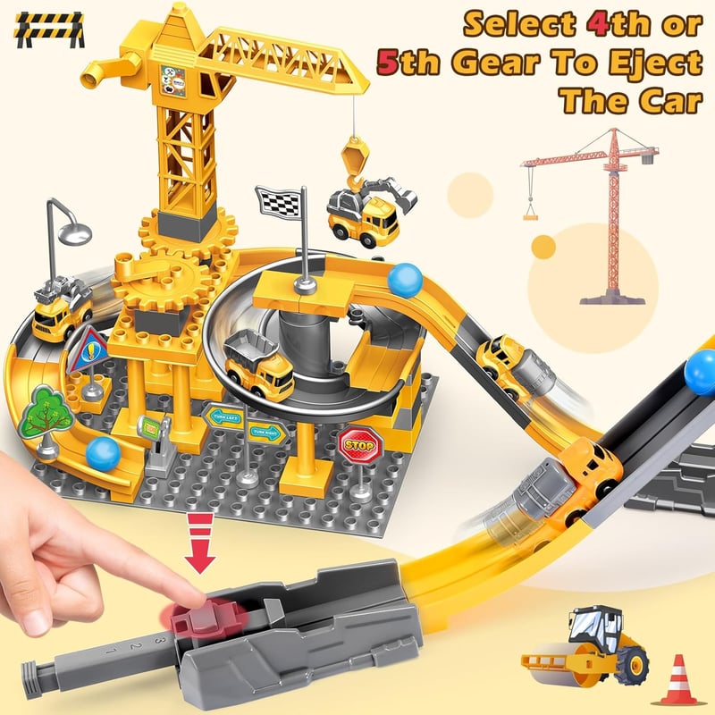 Konstruktionsspielzeug Set für Jungen und Mädchen 3-7 Jahre – Bauklötze & Fahrzeuge