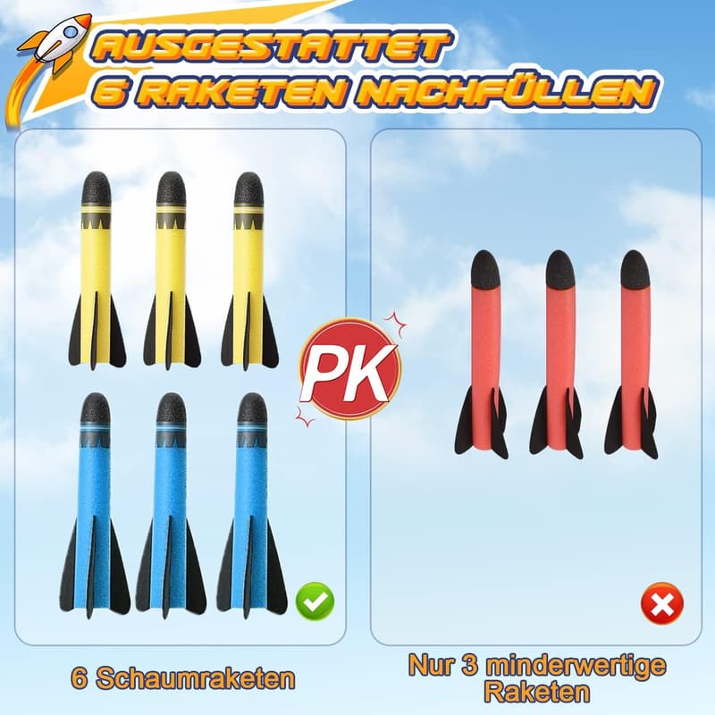 Outdoor-Raketen-Spielzeug für Kinder ab 4 Έτη