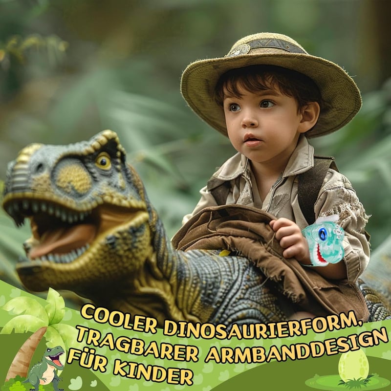 Dinosaurier-Funkgeräte für Kinder (3-8 Jahre) – 2er Set, 1000 m Reichweite