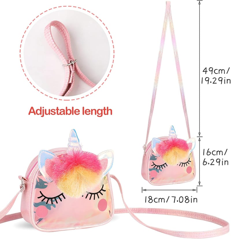 Einhorn Schmuckset für Mädchen – Halskette, Armband, Ring und Ohrringe