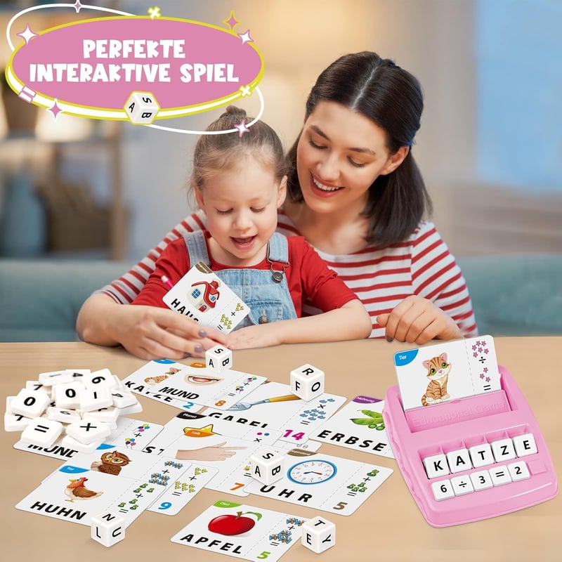 Montessori Lernspielzeug für Kinder 3-8 Jahre – Buchstaben lernen