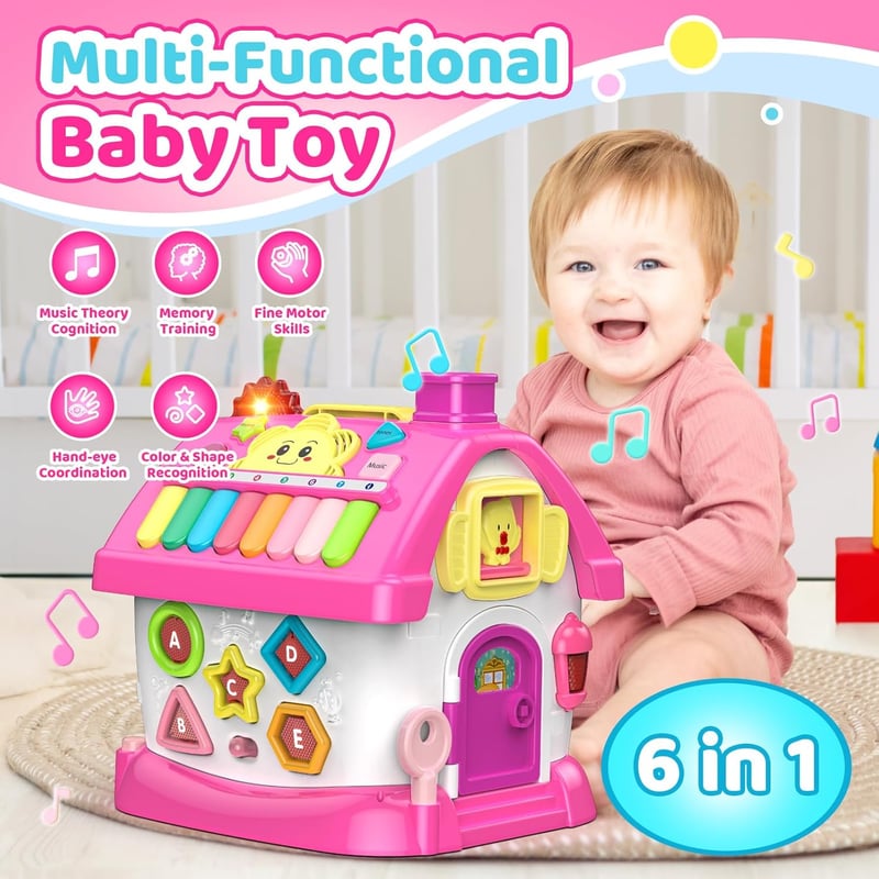 Montessori-Multifunktionsspielzeug für Mädchen von 1-2 Jahren