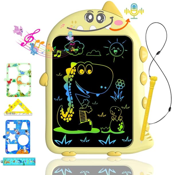 Dinosaurier LCD Schreibtafel mit Aufnahmefunktion für Kinder ab 3 Έτη