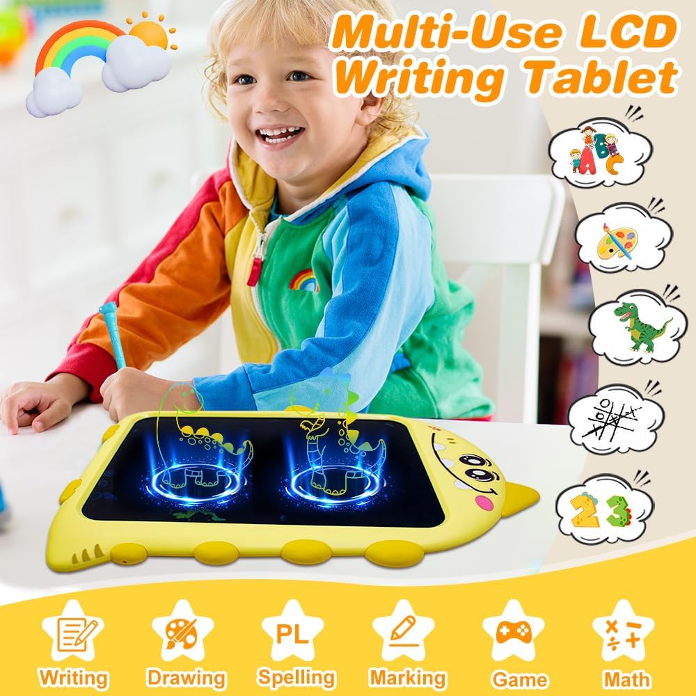 Dinosaurier LCD Schreibtafel mit Aufnahmefunktion für Kinder ab 3 Έτη