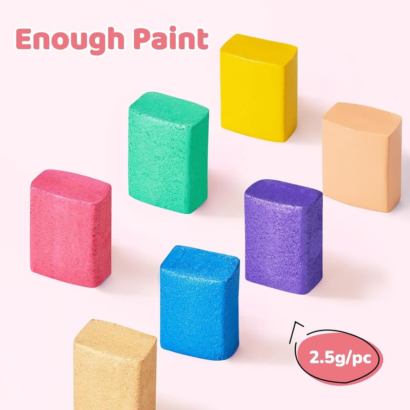 Wasserfarben-Malbuch für Kleinkinder ab 3 Jahren – Kunstset in Pink