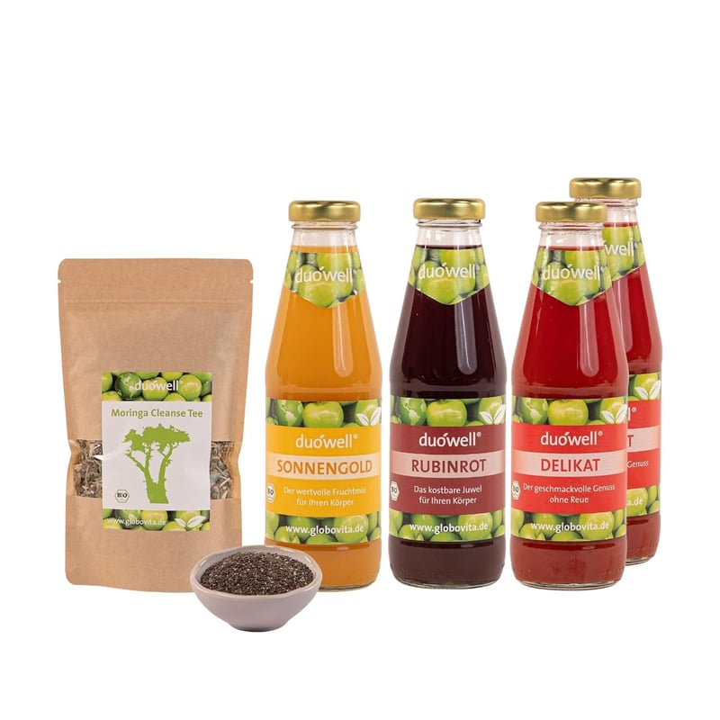 Bio Saftkur Set für Fastenwochenende | 2 Tage mit Säfte & Superfoods