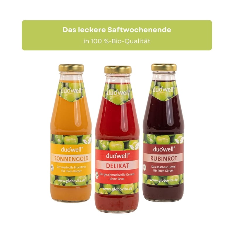 Bio Saftkur Set für Fastenwochenende | 2 Tage mit Säfte & Superfoods
