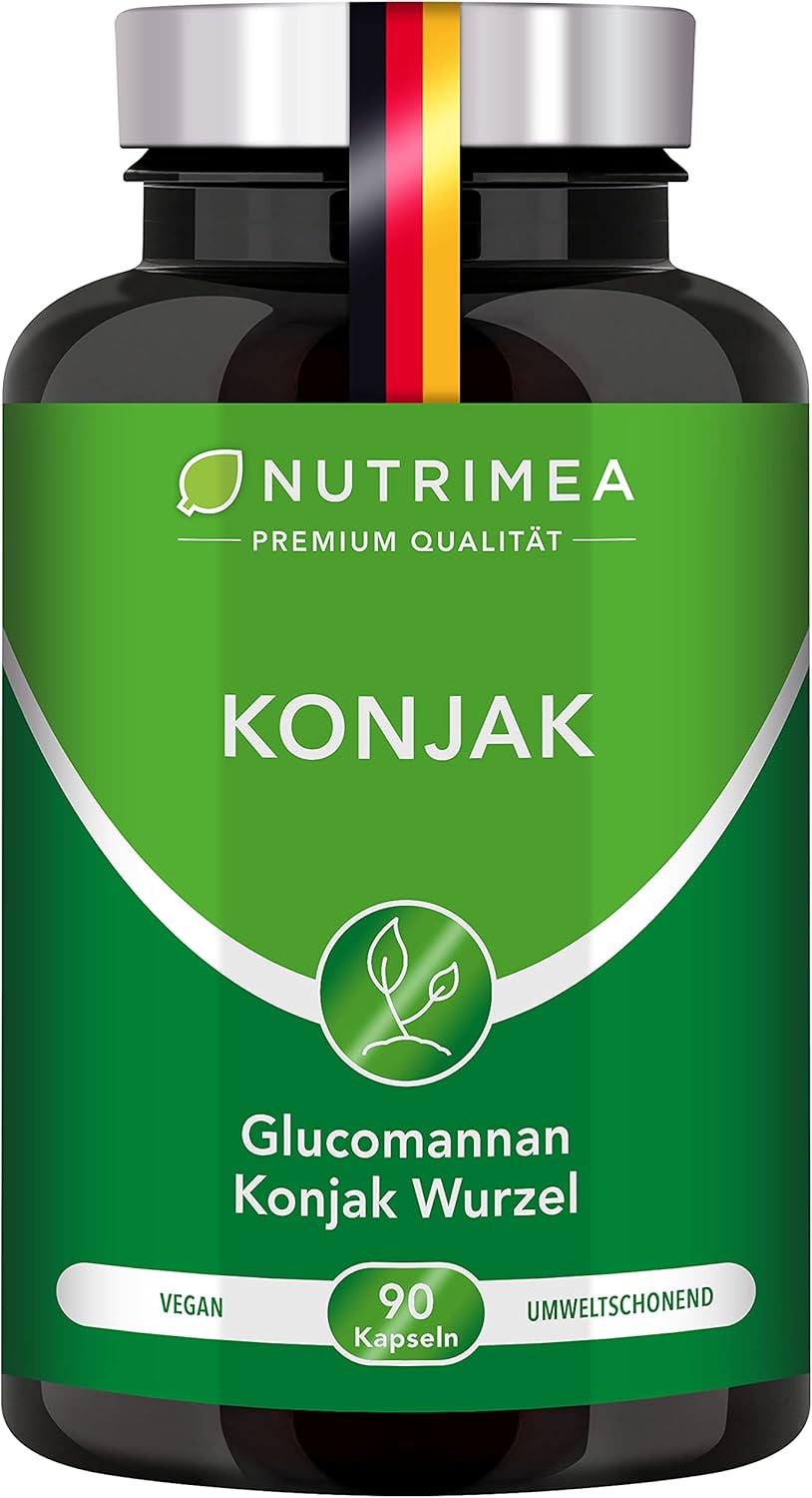 Hochdosiertes Glucomannan aus Konjak-Wurzel – 90 vegane Kapseln