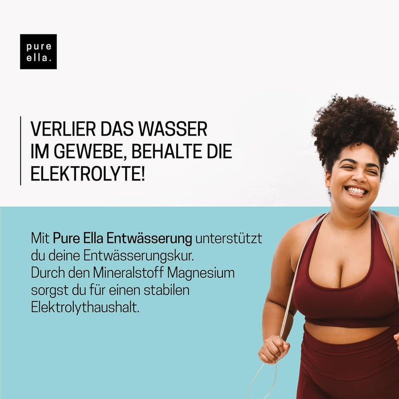 Hochdosierte Entwässerungskapseln mit Brennnessel & Magnesium - 60 Vegane Kapseln