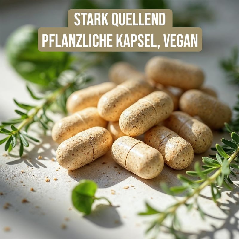 Glucomannan Kapseln aus Konjak-Wurzel - 250 Stück, vegan