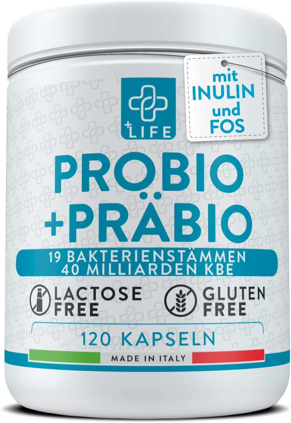 Darmsanierung Probiotika mit Präbiotika 120 Kapseln - 40 Mrd. CFU