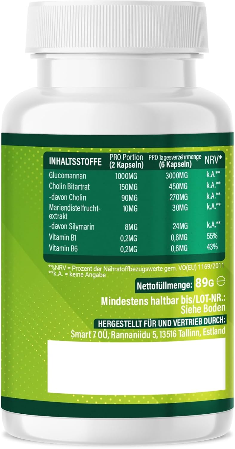Extrem hochdosierte Appetitzügler Kapseln mit Glucomannan für Frauen & Männer