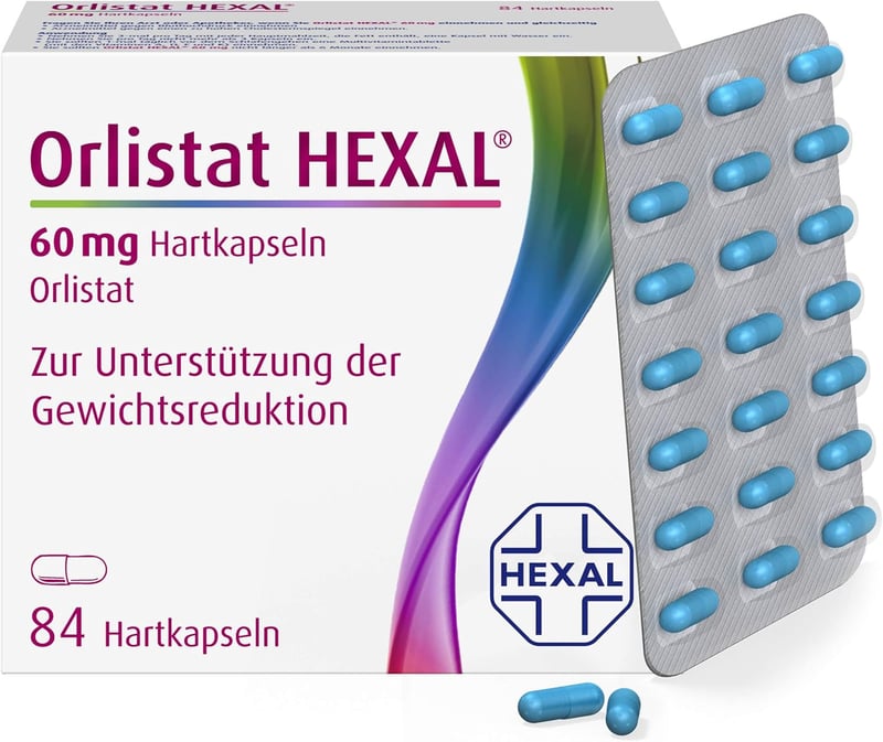 Orlistat HEXAL® 60 mg Hartkapseln zur Gewichtsreduktion, 84 Stück