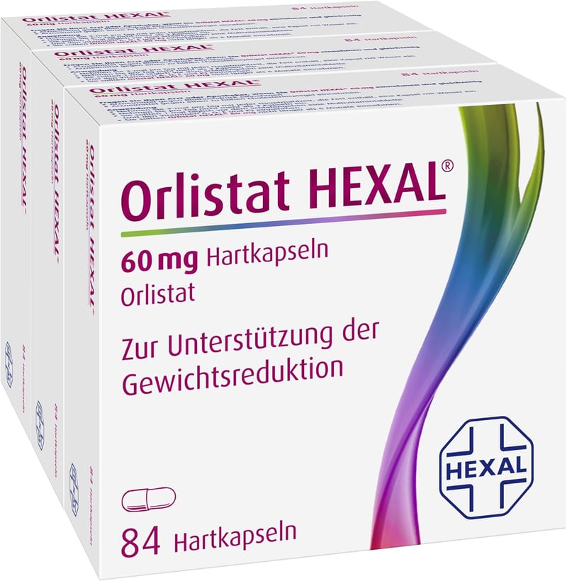 Orlistat HEXAL® 60 mg Hartkapseln – Effektives Abnehmen mit 3-fach Wirkung