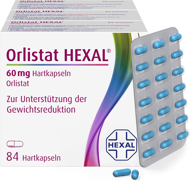 Orlistat HEXAL® 60 mg Hartkapseln – Effektives Abnehmen mit 3-fach Wirkung