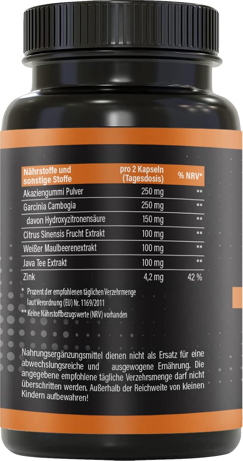 BRNR QUICK 6in1 Formel mit Garcinia Cambogia und Zink, 120 Kapseln
