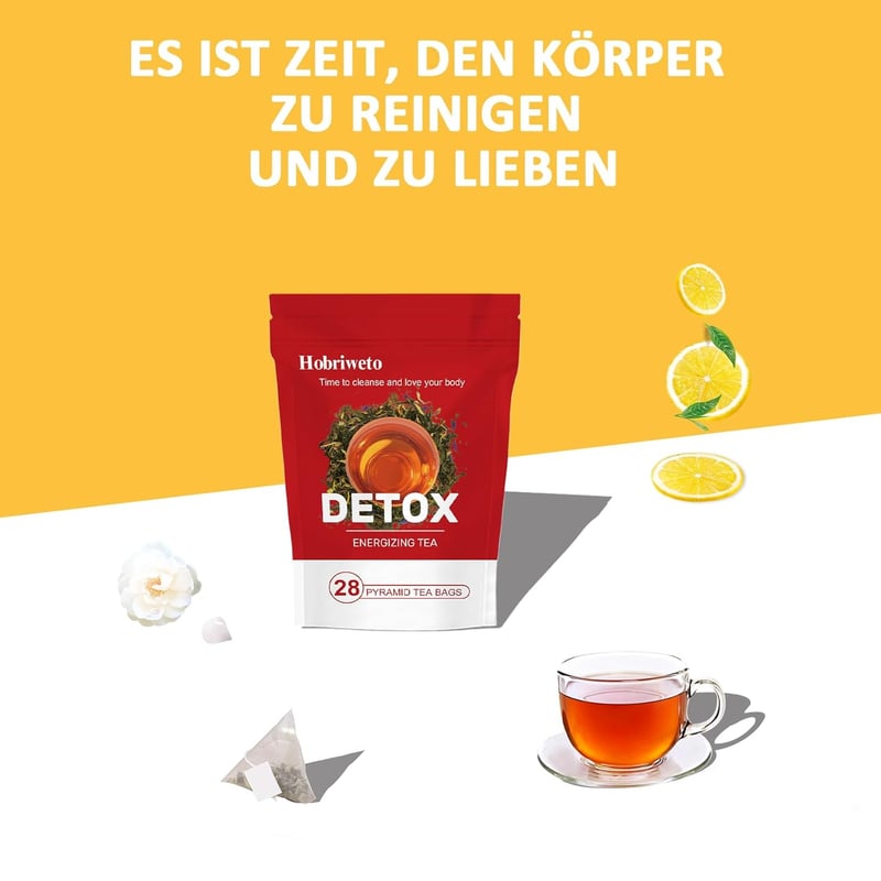 28-Tage Detox Tee zur Gewichtsreduktion – Natürliche Kräutermischung