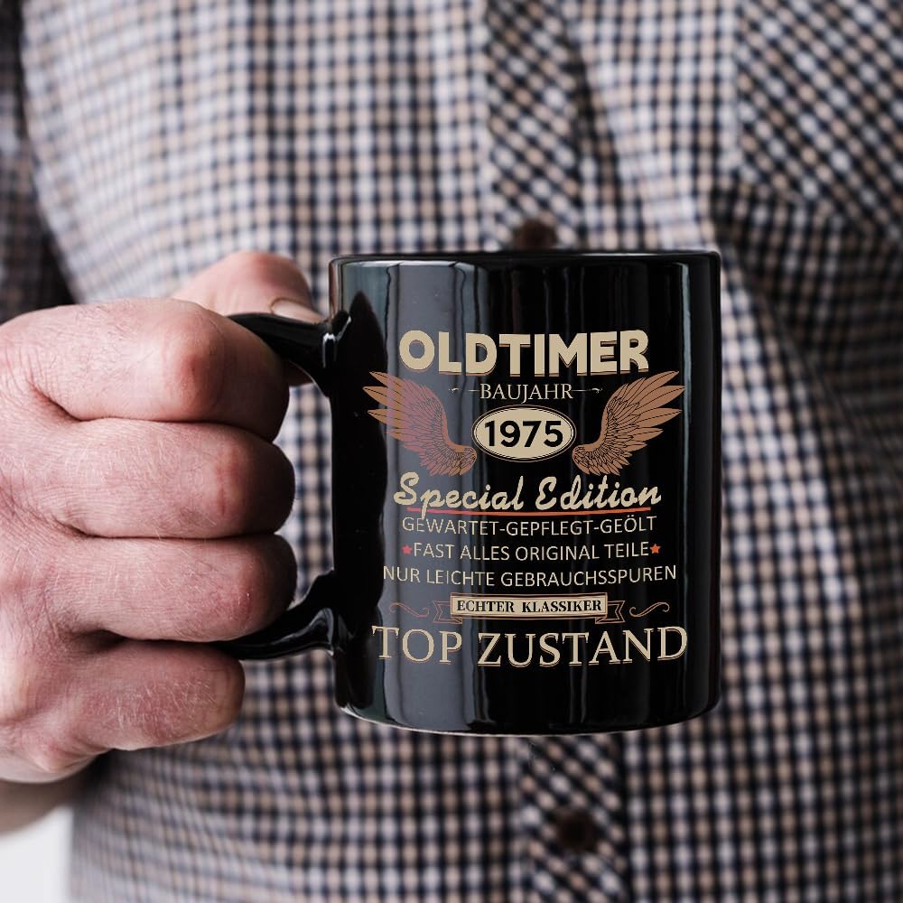 40. Geburtstag Tasse, spezielle Keramiktasse für Männer, 350 ml