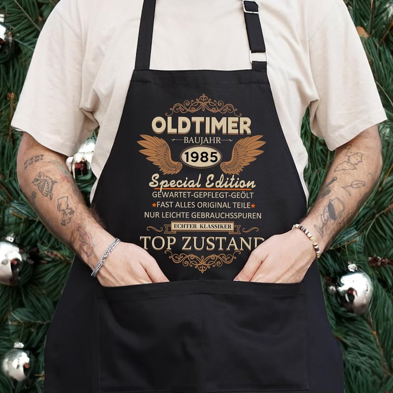 Grillschürze zum 40. Geburtstag für Männer, wasserdicht, Spruch 