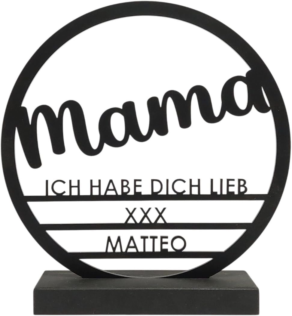 Personalisierte Acrylschild für Mama – 20 cm – Geschenk zum Muttertag