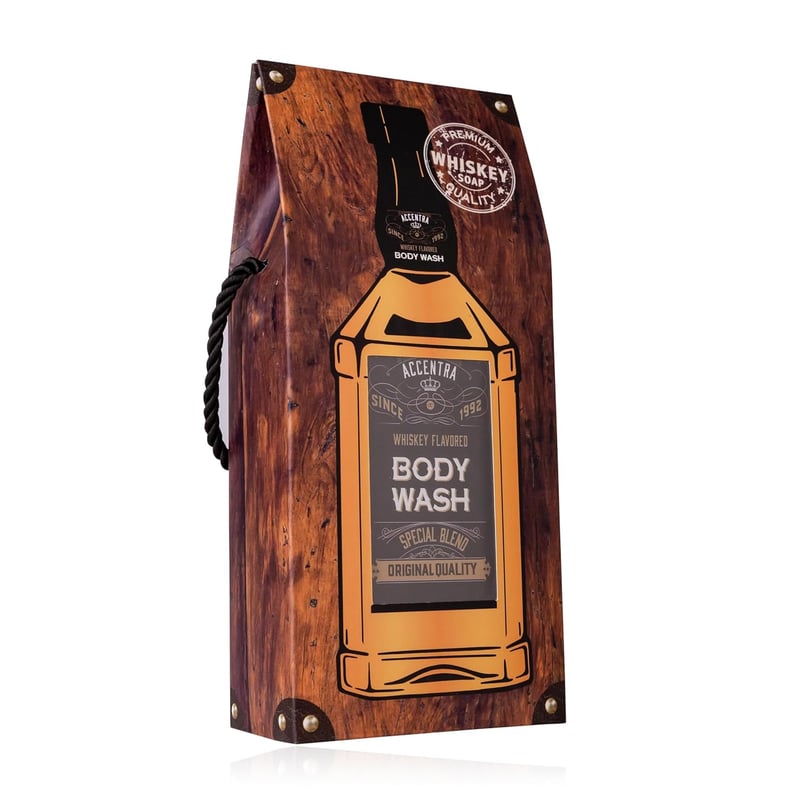 Whiskey-Duschgel für Männer in Geschenkbox – 400ml nachfüllbar
