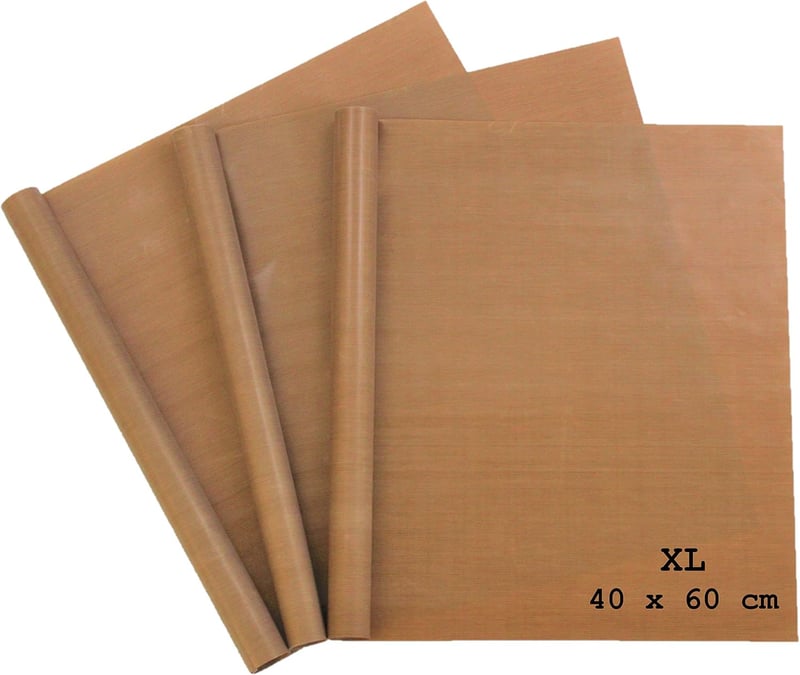 Extra große Premium Dauerbackfolie für Grillen und Backen – 3 Stück 40 x 60 cm