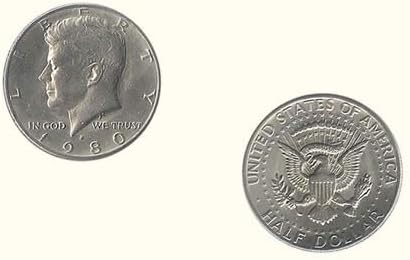 Magisches Stück ½ Dollar Adler für Zaubertricks