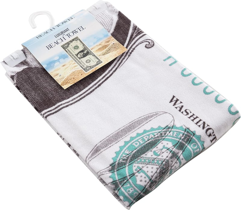 Strandtuch mit Dollar-Schein-Design, 76,2 x 152,4 cm