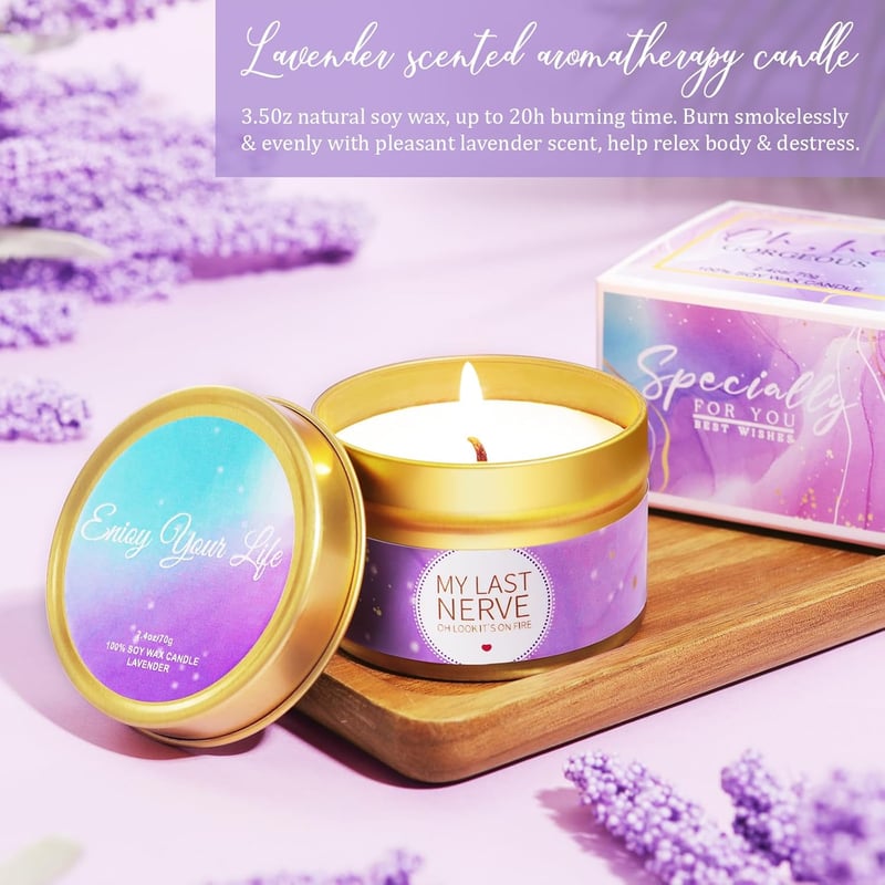 Wellness Set für Frauen – Geburtstagsgeschenk im lila Design