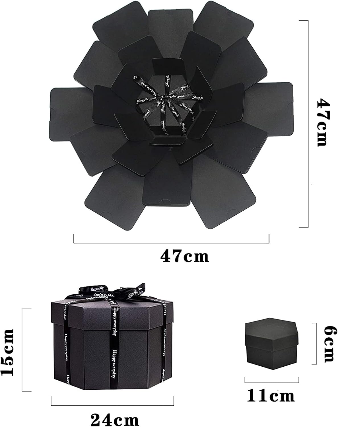 Handgemachte Foto-Explosion Box für Paare – Überraschungsgeschenk zur Hochzeit