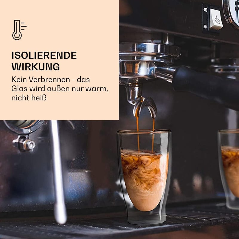 Doppelwandige Thermogläser für Cocktails - Set mit 2x 400ml