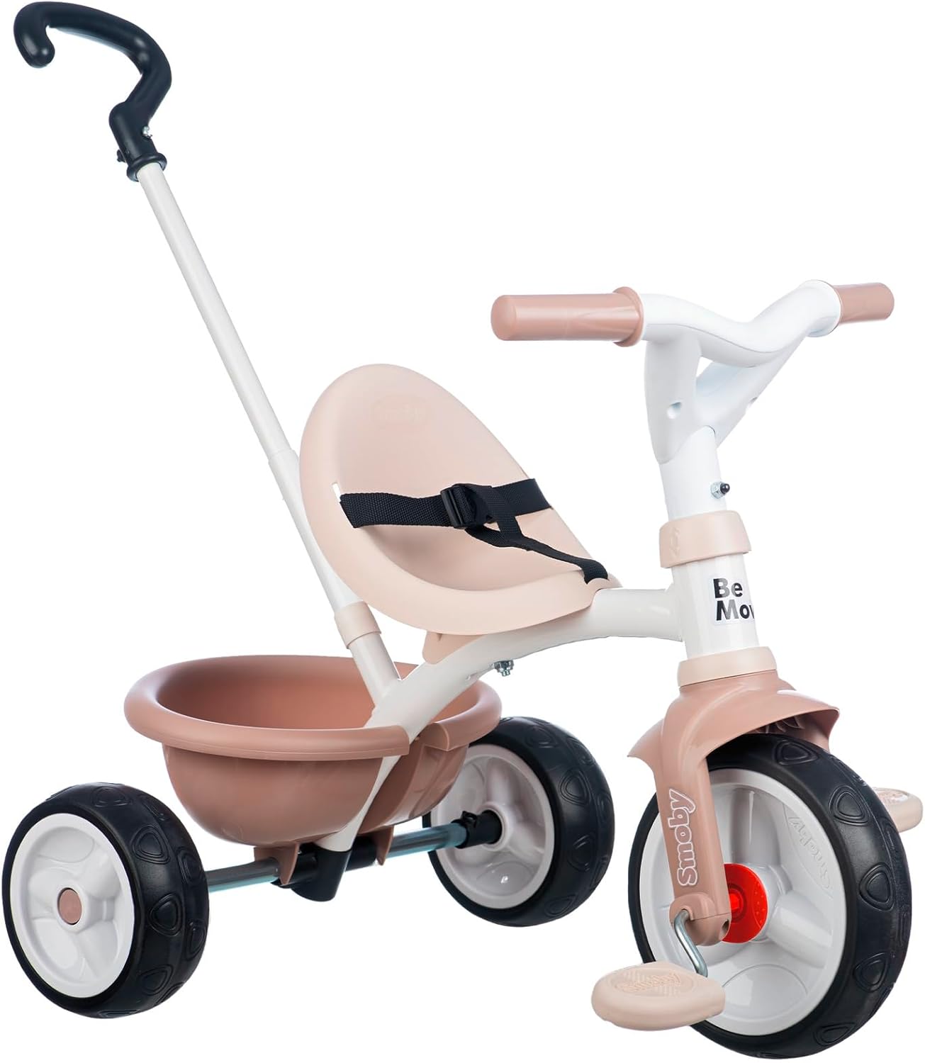 Be Move Beige Kinderdreirad mit Schubstange und Sicherheitsgurt