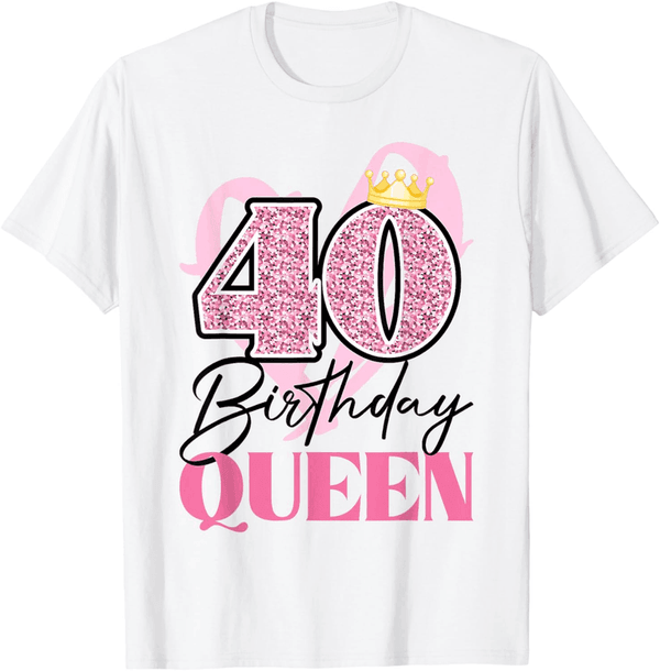 Vintage T-Shirt mit Krone zum 40. Geburtstag für Frauen