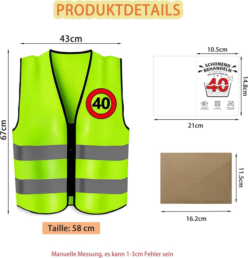 Lustiges Geschenk zum 40. Geburtstag für Männer und Frauen