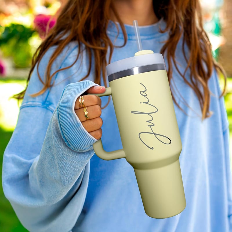 Personalisierter Thermobecher mit Gravur - 1,2 l - Geschenk für Frauen
