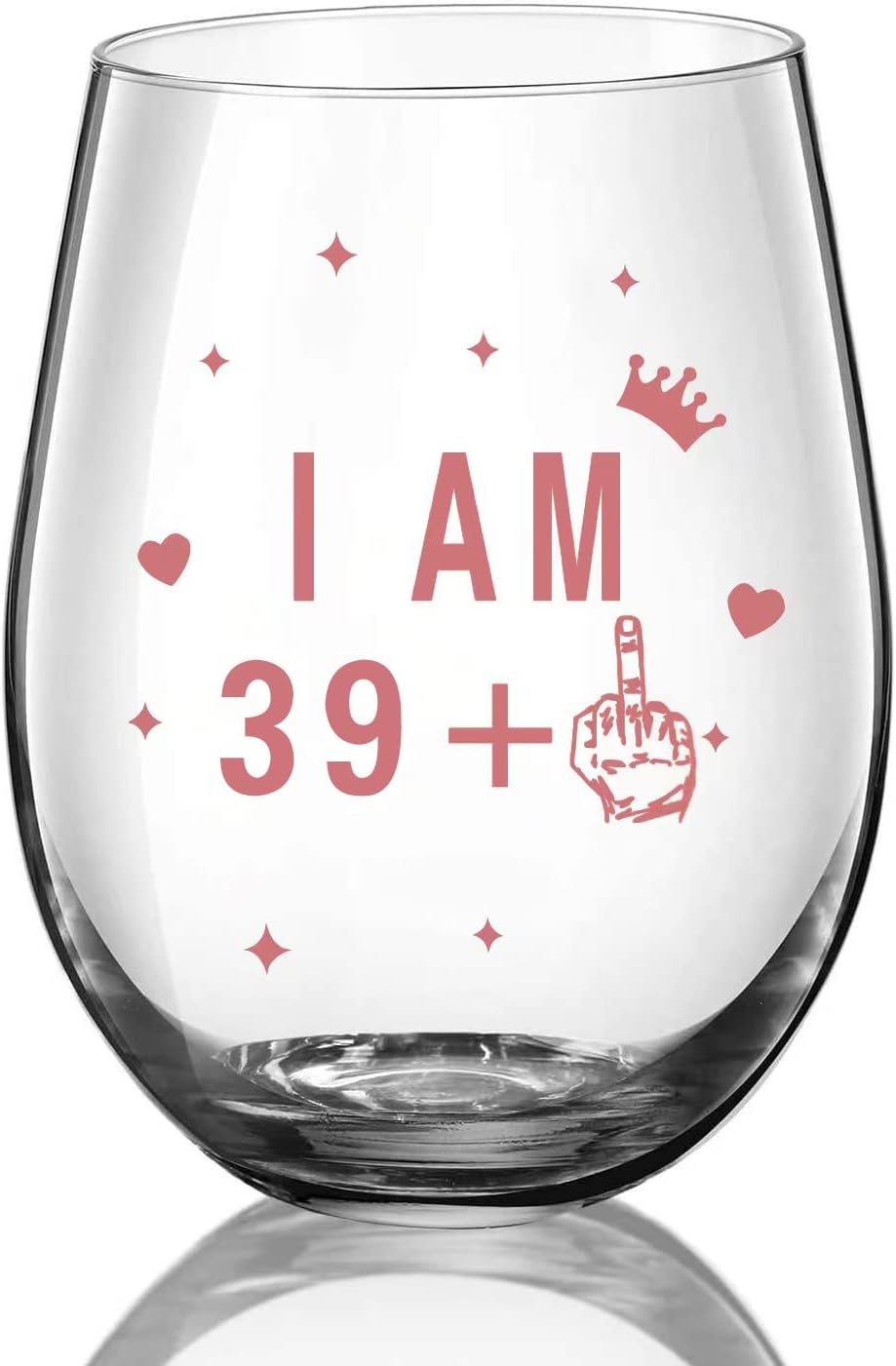 Weinglas zum 40. Geburtstag, 17oz, für Männer und Frauen