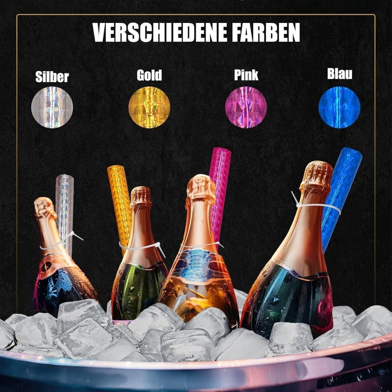 Eisfontäne für Hochzeiten & Feierlichkeiten - 4er Set, 120 Sek. Brenndauer