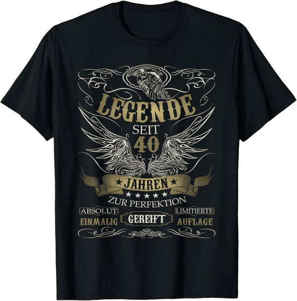 40. Geburtstag T-Shirt für Frauen und Männer