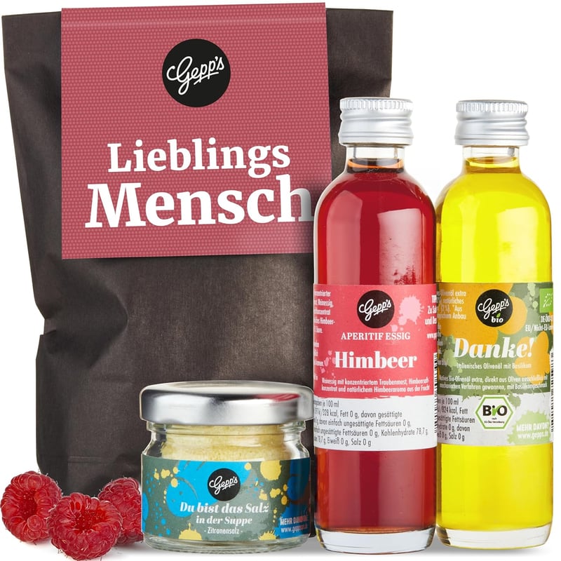 Feinkost-Geschenkset Lieblingsmensch mit Delikatessen