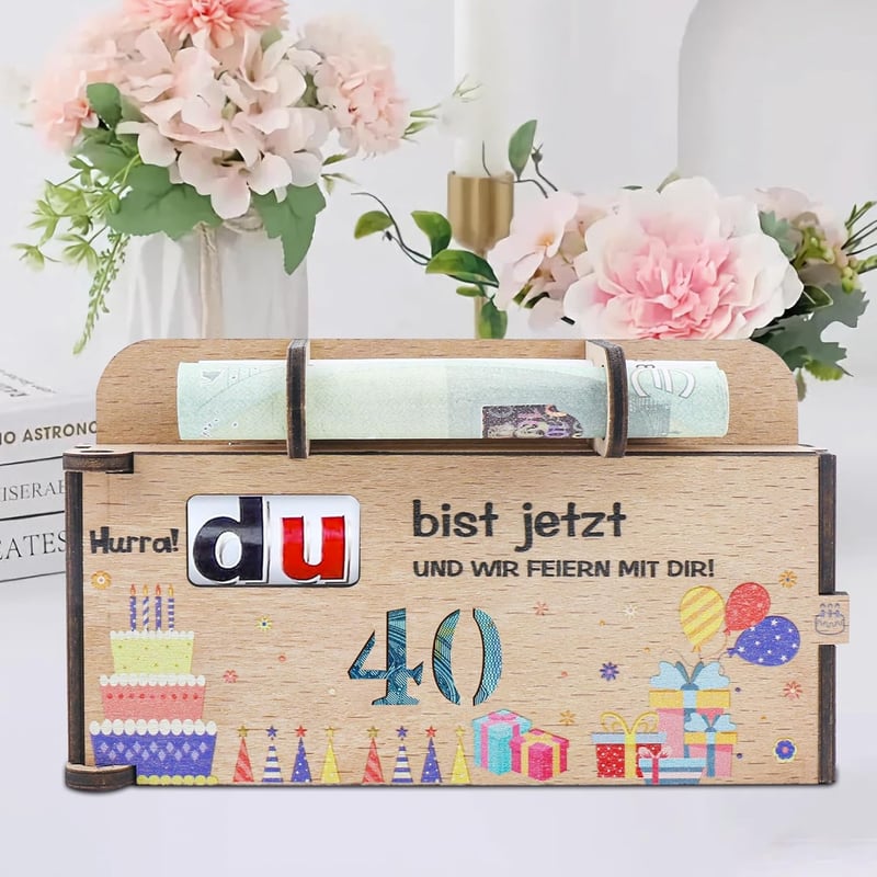 Originelle Duplo Schokoriegel Geschenkbox zum 40. Geburtstag für Paare