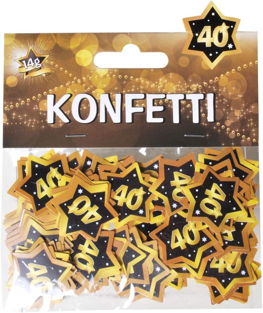 Konfetti Zahl 40 - 14g von Udo Schmidt