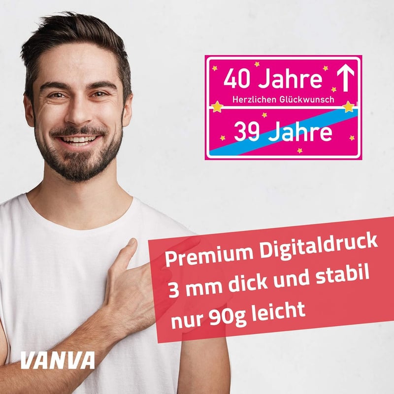 40. Geburtstag - Lustiges Geschenk für Frauen in Pink