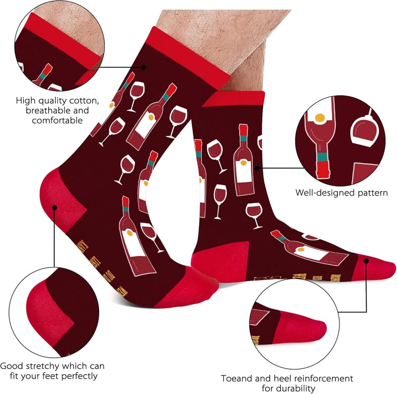 Lustige Kaffeevergnügen Socken für Männer - Witziges Vatertagsgeschenk