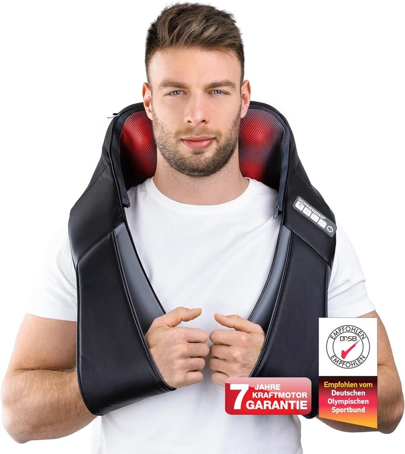 Shiatsu Nackenmassagegerät mit Wärmefunktion für Entspannung