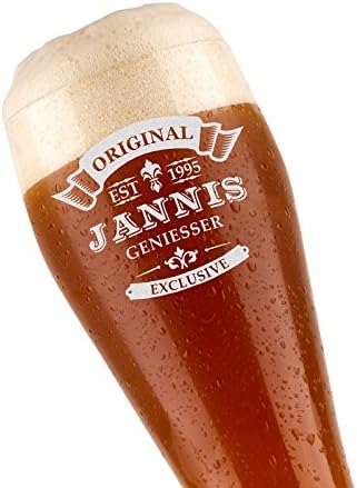 Personalisierte Gravur-Weizenbierglas 0,5l – ideales Vatertagsgeschenk für Männer