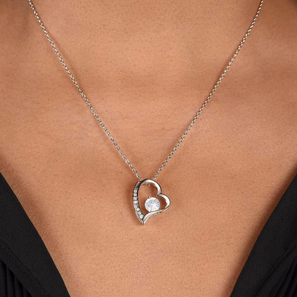 Herz-Kette für Frauen - Geburtstagsgeschenk mit LED Geschenkbox
