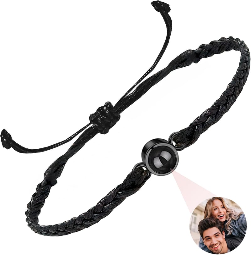 Personalisiertes Foto-Armband aus Stein für Männer und Frauen zum Geburtstag
