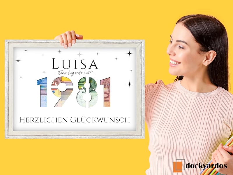 Personalisierbares Geldgeschenk zum 44. Geburtstag für Alle