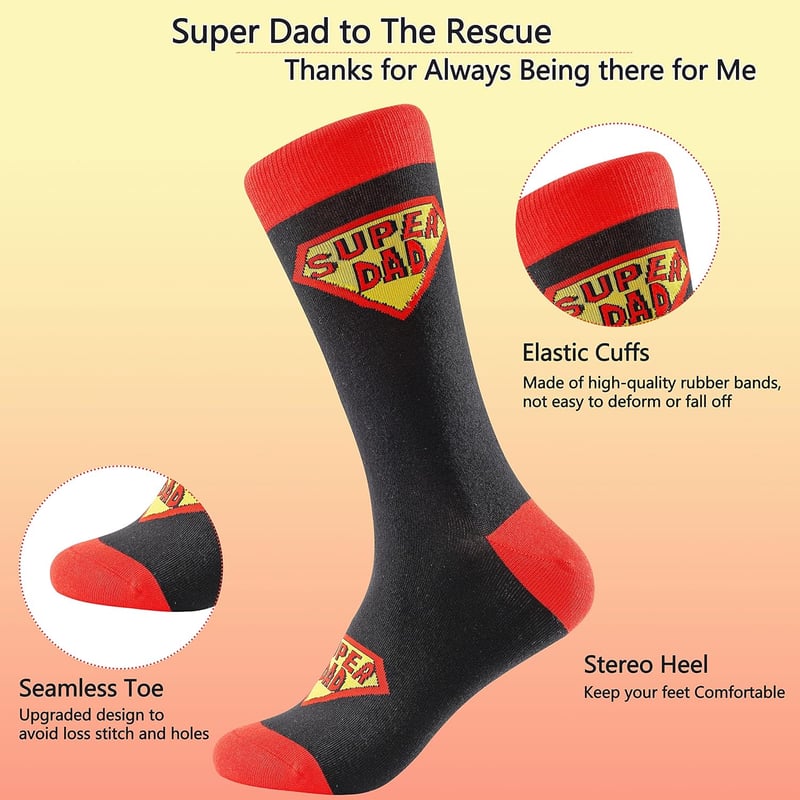 Lustige Baumwollsocken für Papa – Vatertagsgeschenk Größe 39-46