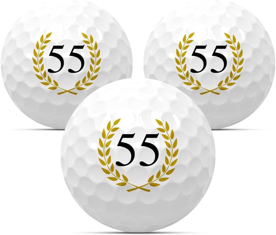 Golfbälle 3er Set als Geburtstagsgeschenk für Golfer